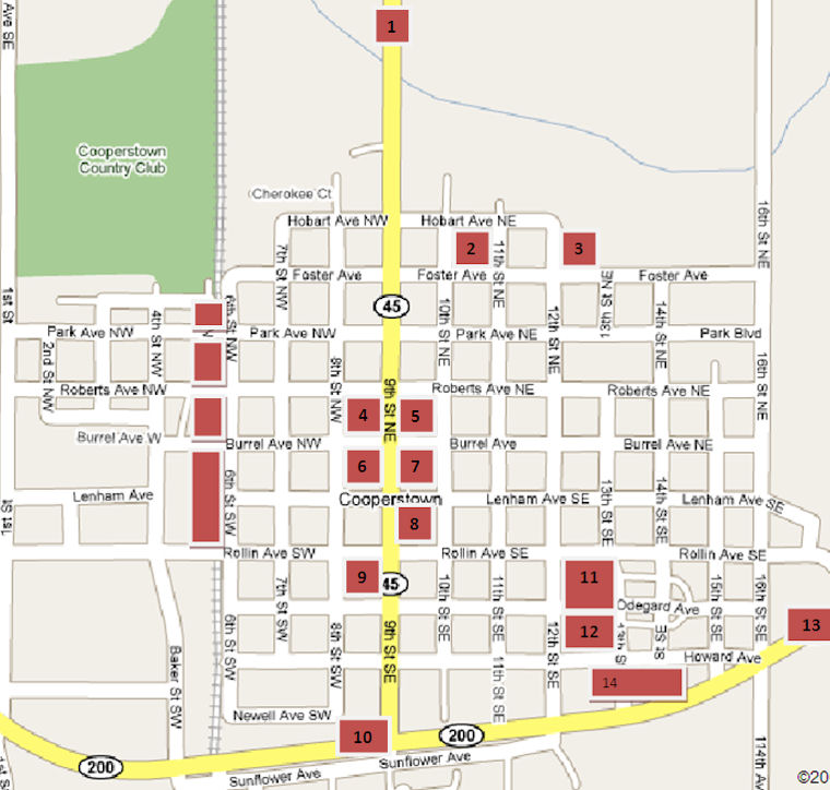 Cooperstown Map